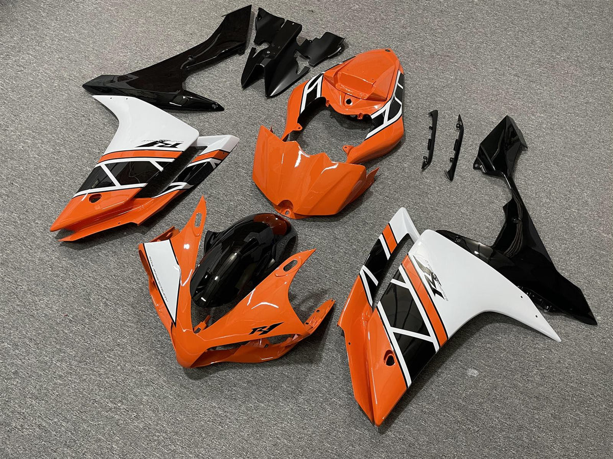 YAMAHA YZF R1 07-08 Fairing Kit - Orange White & Black