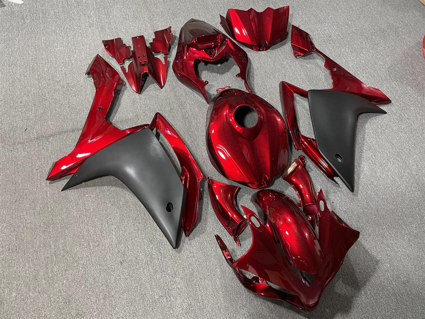 YAMAHA YZF R1 07-08 Fairing Kit - Candy Red & Matte Grey