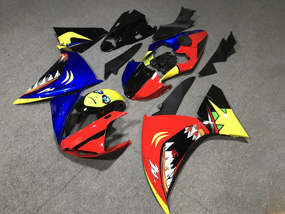 YAMAHA YZF R1 09-11 Fairing Kit - Blue Red & Yellow Shark Race