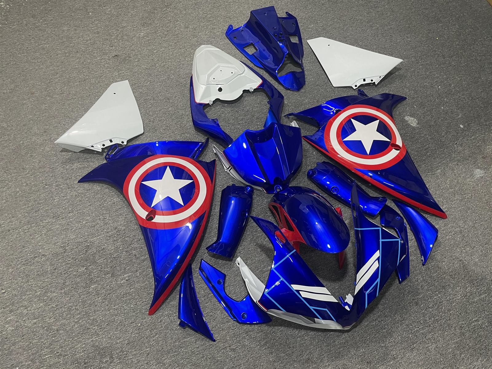 YAMAHA YZF R1 09-11 Fairing Kit - Captain America Blue