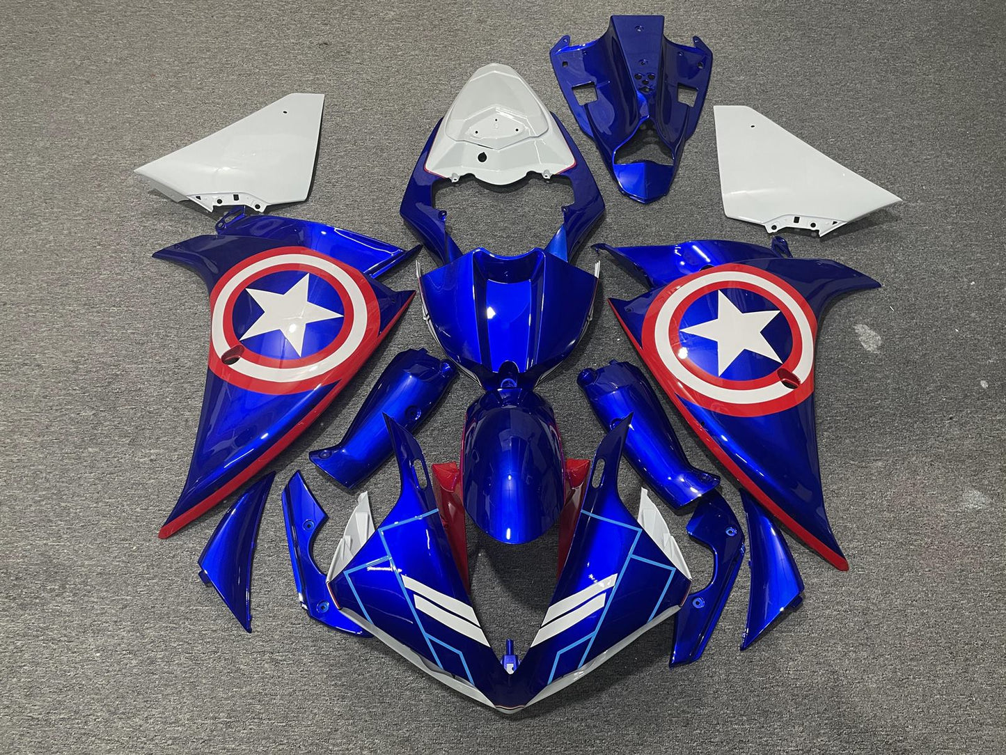 YAMAHA YZF R1 09-11 Fairing Kit - Captain America Blue