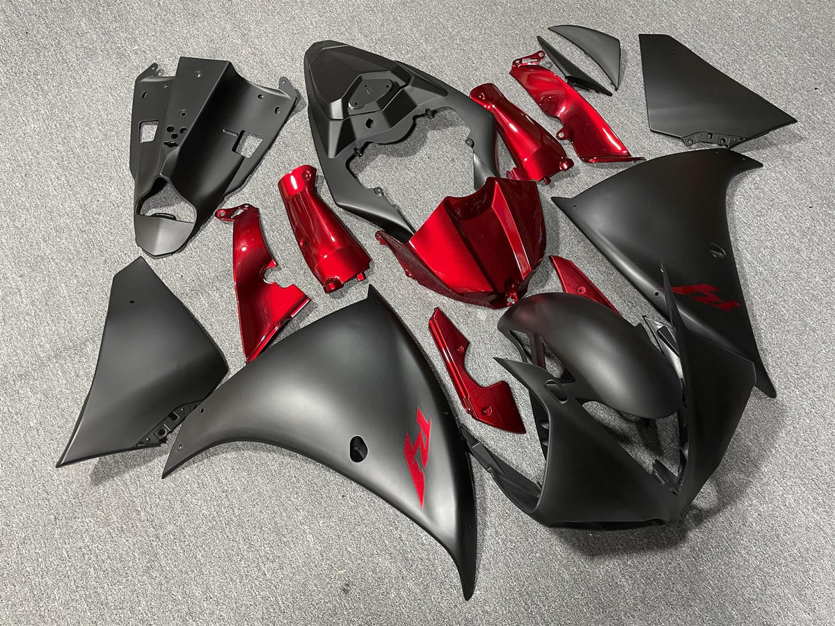 YAMAHA YZF R1 09-11 Fairing Kit - Candy Red & Matte Black