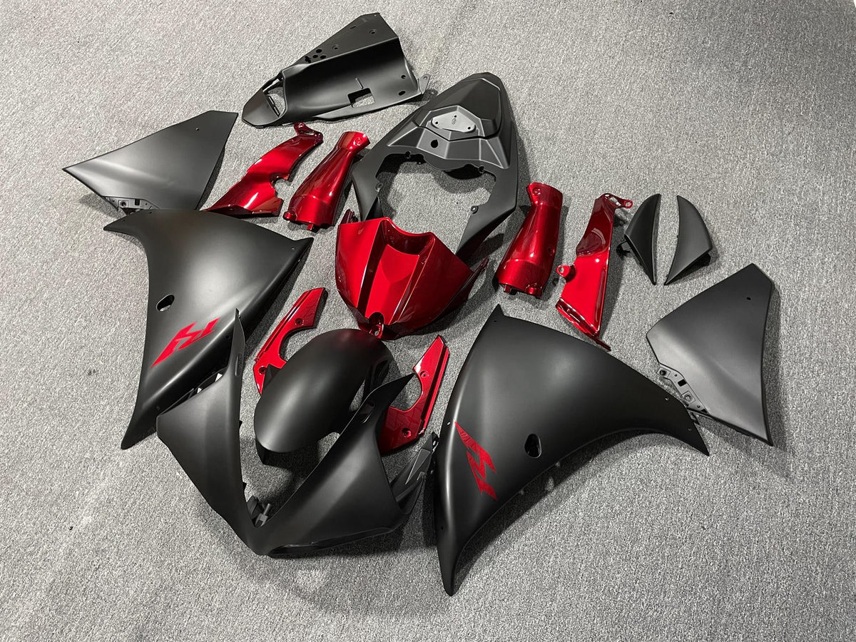 YAMAHA YZF R1 09-11 Fairing Kit - Candy Red & Matte Black