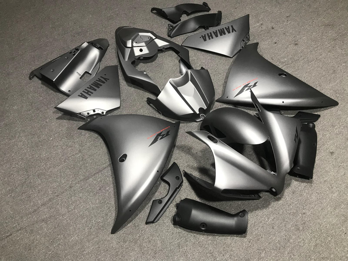 YAMAHA YZF R1 12-14 Fairing Kit - Matte Silver & Black
