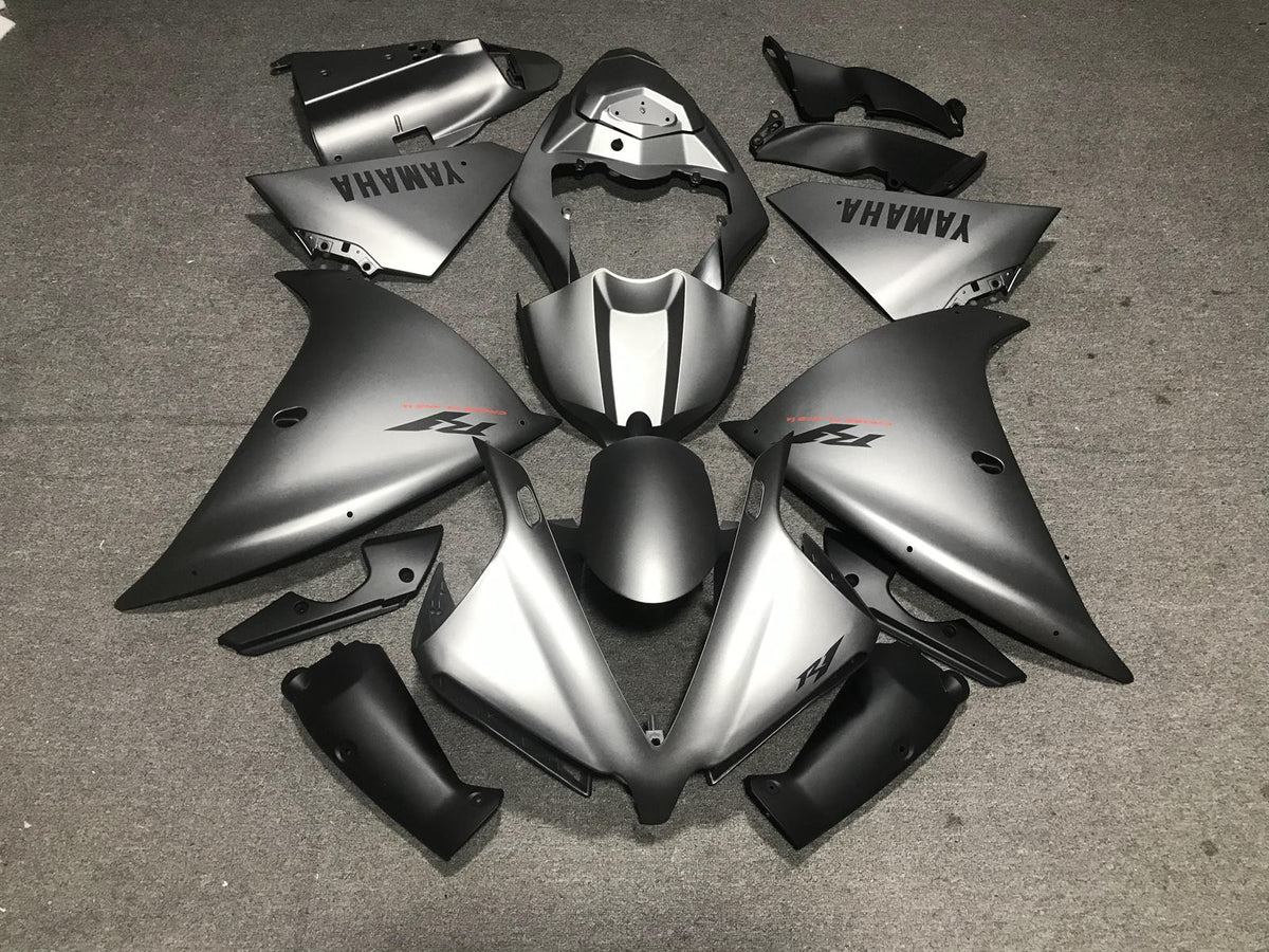 YAMAHA YZF R1 12-14 Fairing Kit - Matte Silver & Black