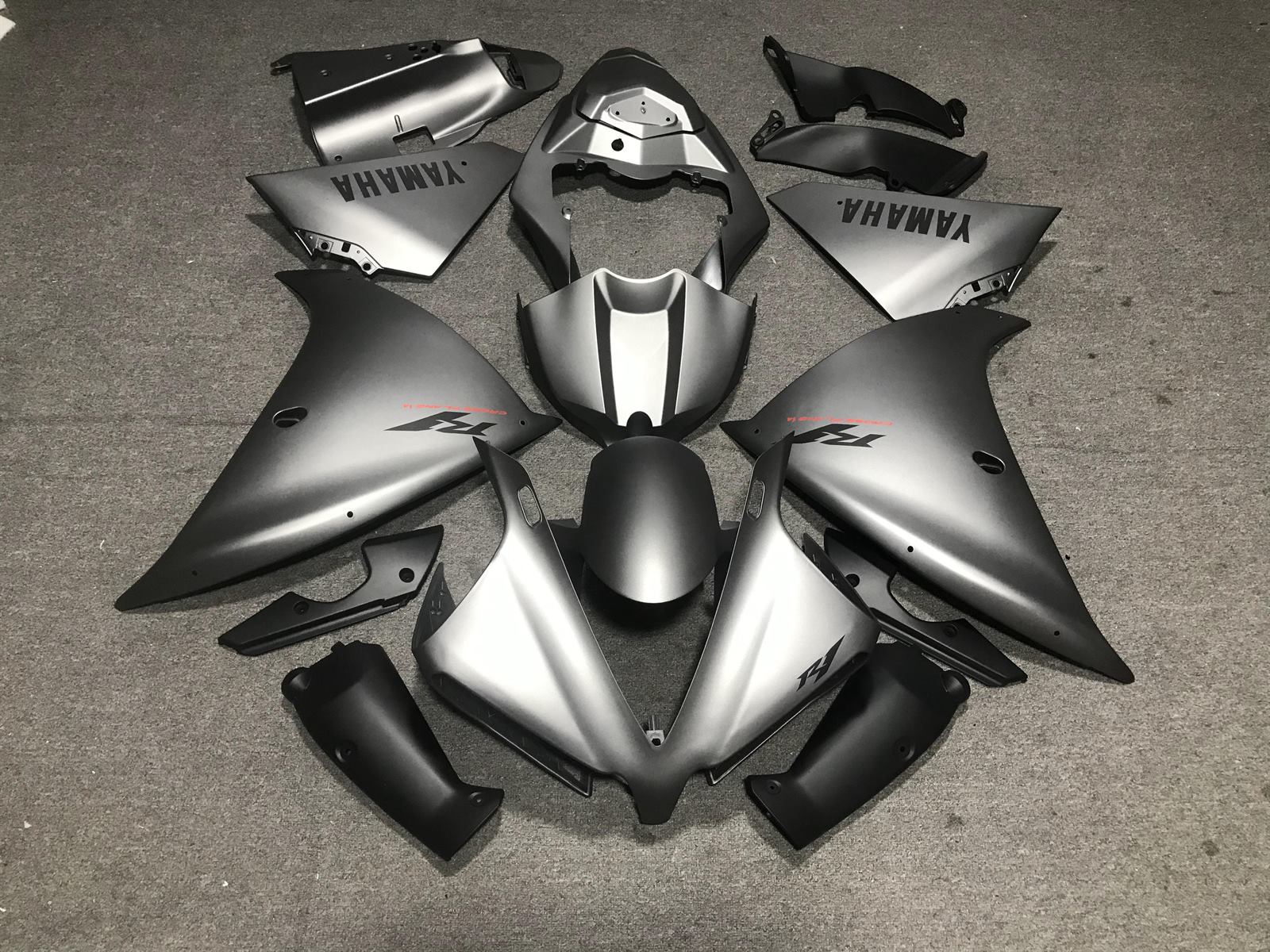 YAMAHA YZF R1 12-14 Fairing Kit - Matte Silver & Black