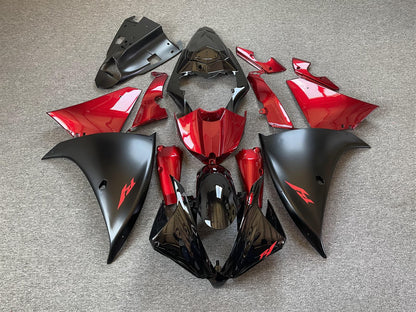 YAMAHA YZF R1 12-14 Fairing Kit - Candy Red & Matte Black