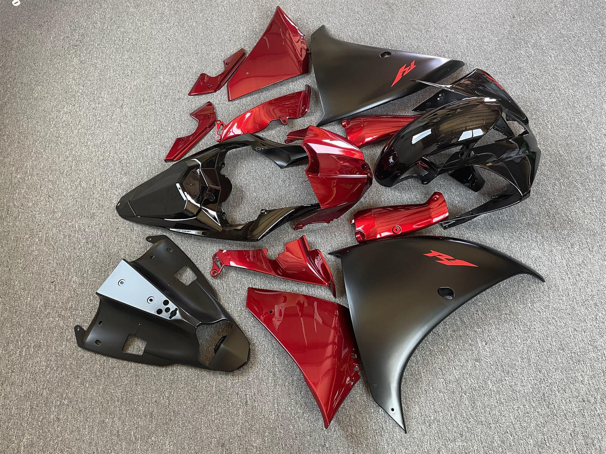 YAMAHA YZF R1 12-14 Fairing Kit - Candy Red & Matte Black