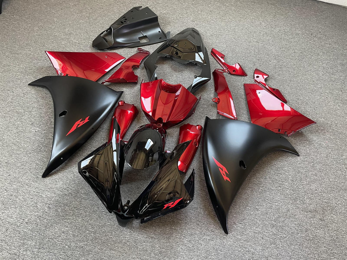 YAMAHA YZF R1 12-14 Fairing Kit - Candy Red & Matte Black