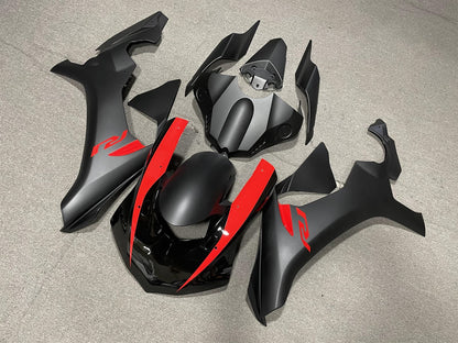 YAMAHA YZF R1 15-19 Fairing Kit - Matte Black & Red Line