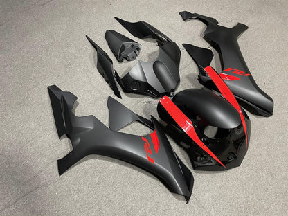 YAMAHA YZF R1 15-19 Fairing Kit - Matte Black & Red Line
