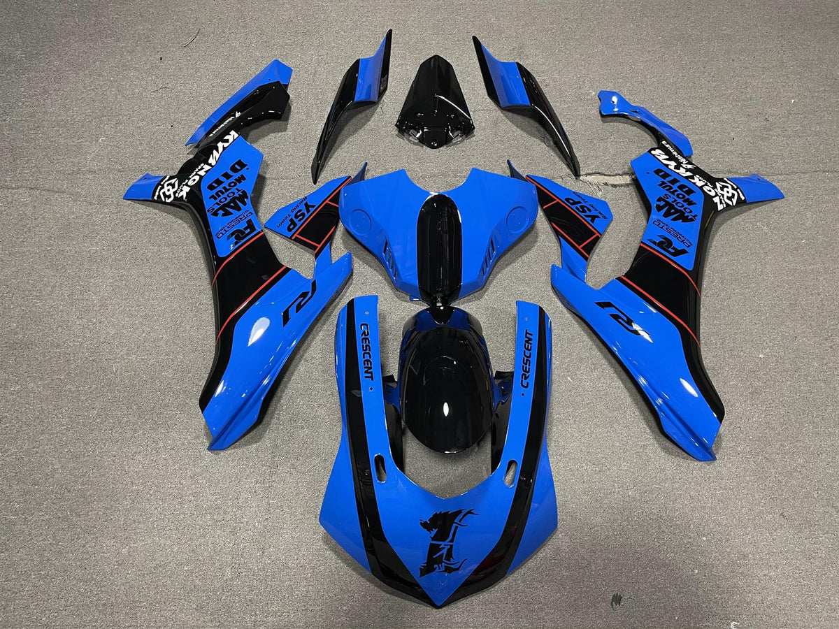 YAMAHA YZF R1 15-19 Fairing Kit - Blue & Black Race