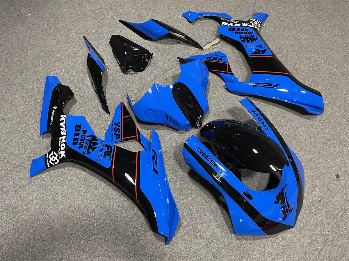 YAMAHA YZF R1 15-19 Fairing Kit - Blue & Black Race