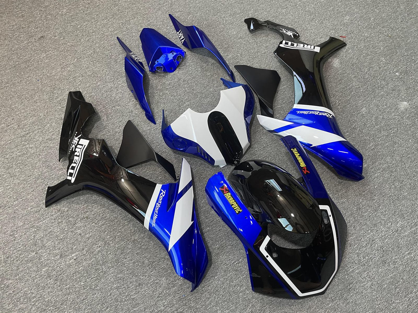 YAMAHA YZF R1 15-19 Fairing Kit - Blue White & Black Race