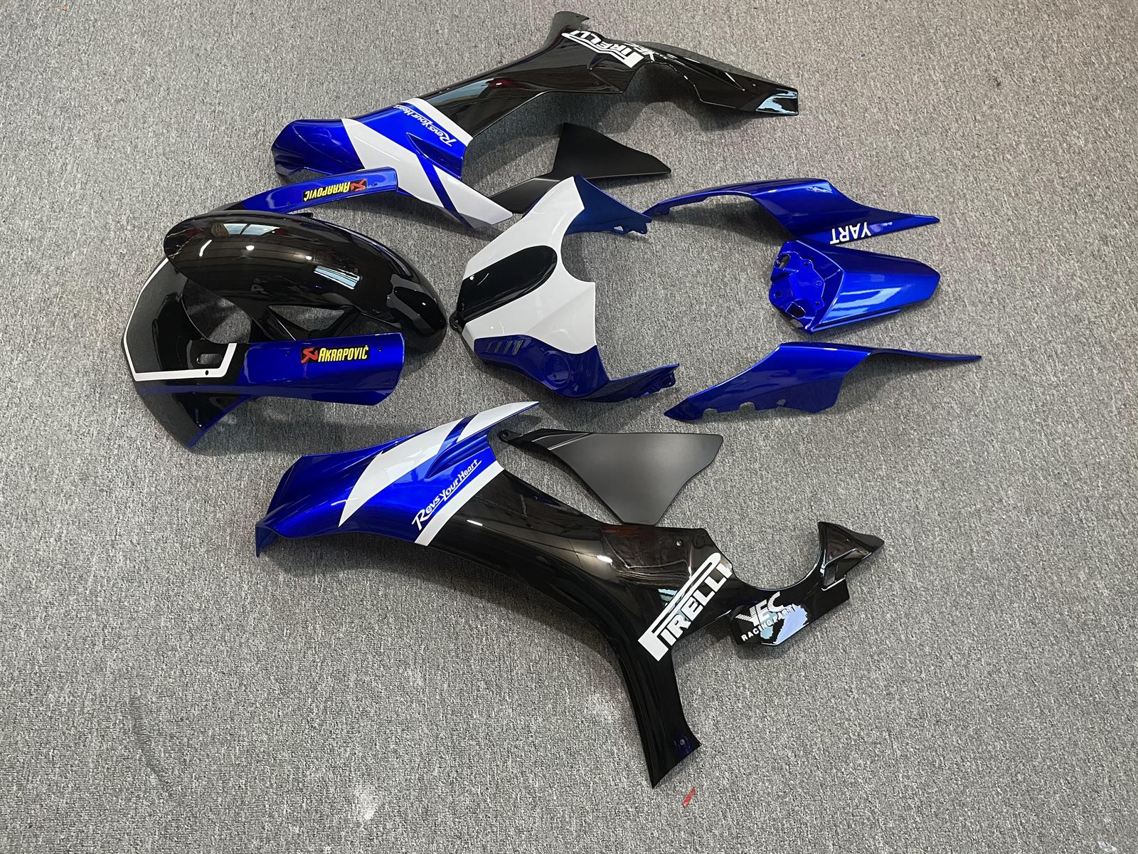YAMAHA YZF R1 15-19 Fairing Kit - Blue White & Black Race