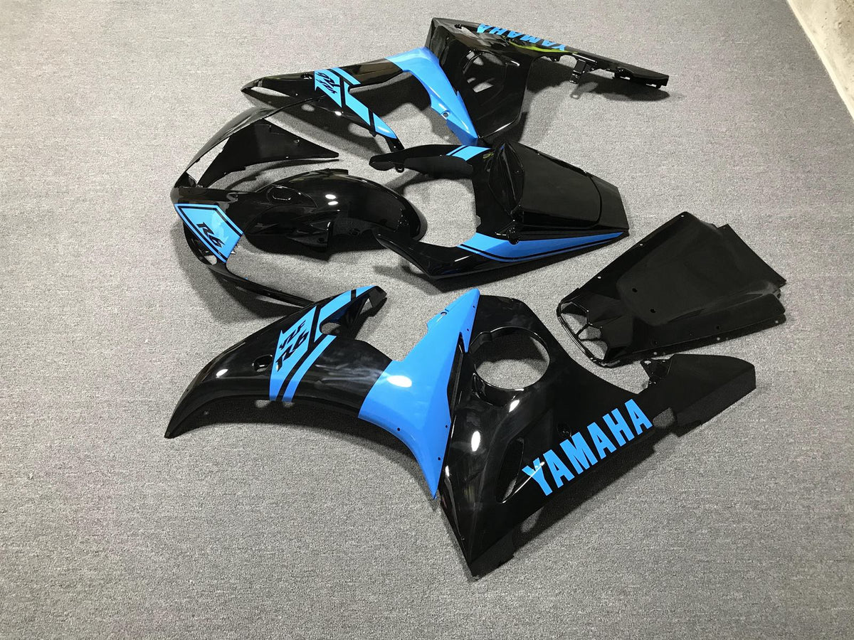 YAMAHA YZF R6 03-04 Fairing Kit - Sky Blue & Black