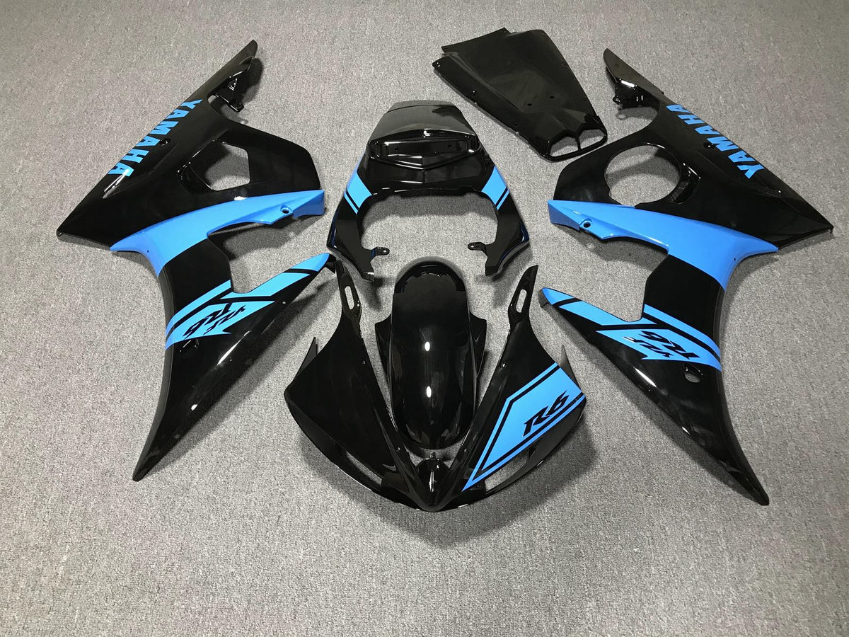 YAMAHA YZF R6 03-04 Fairing Kit - Sky Blue & Black