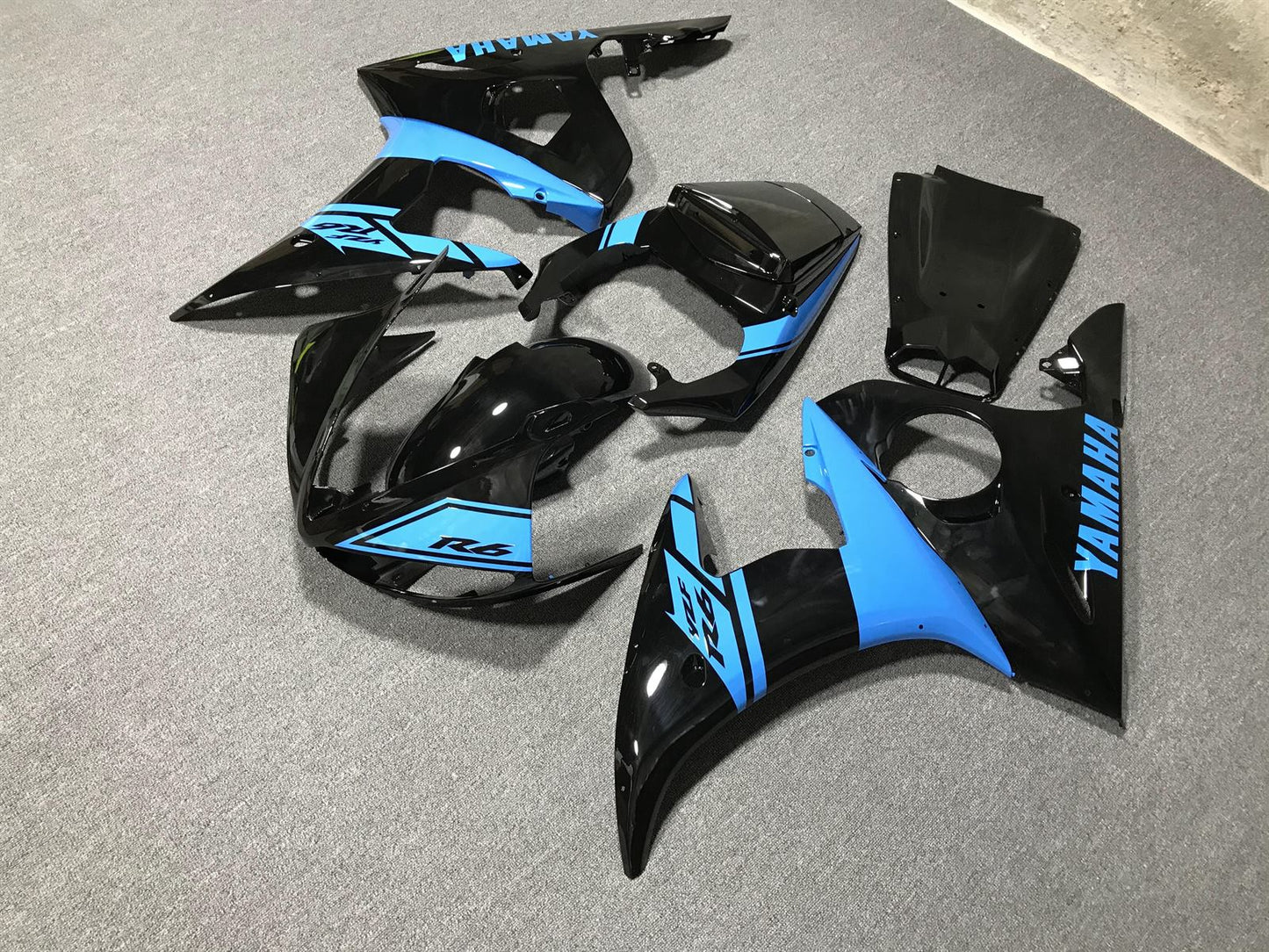 YAMAHA YZF R6 03-04 Fairing Kit - Sky Blue & Black