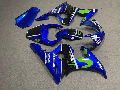 YAMAHA YZF R6 03-04 Fairing Kit - Blue & Green Sponsor Livery