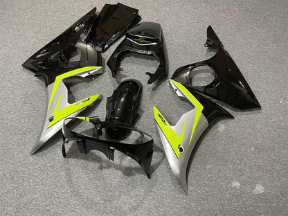 YAMAHA YZF R6 03-04 Fairing Kit - Black & Fluoro Yellow