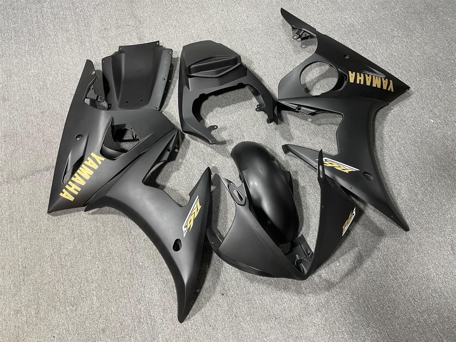 YAMAHA YZF R6 03-04 Fairing Kit - Matte Grey & Black