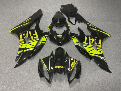 YAMAHA YZF R6 06-07 Fairing Kit - Yellow & Black Sponsor Livery