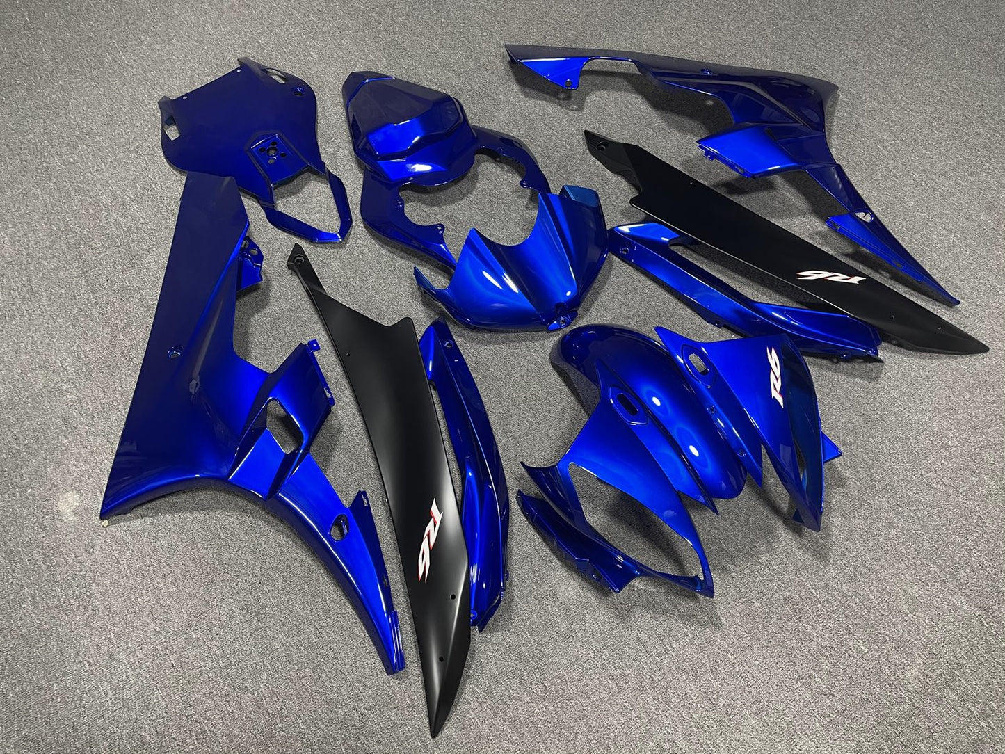 YAMAHA YZF R6 06-07 Fairing Kit - Blue & Black