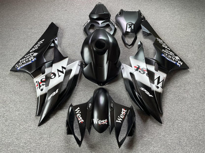 YAMAHA YZF R6 06-07 Fairing Kit - Black & White Sponsor Livery