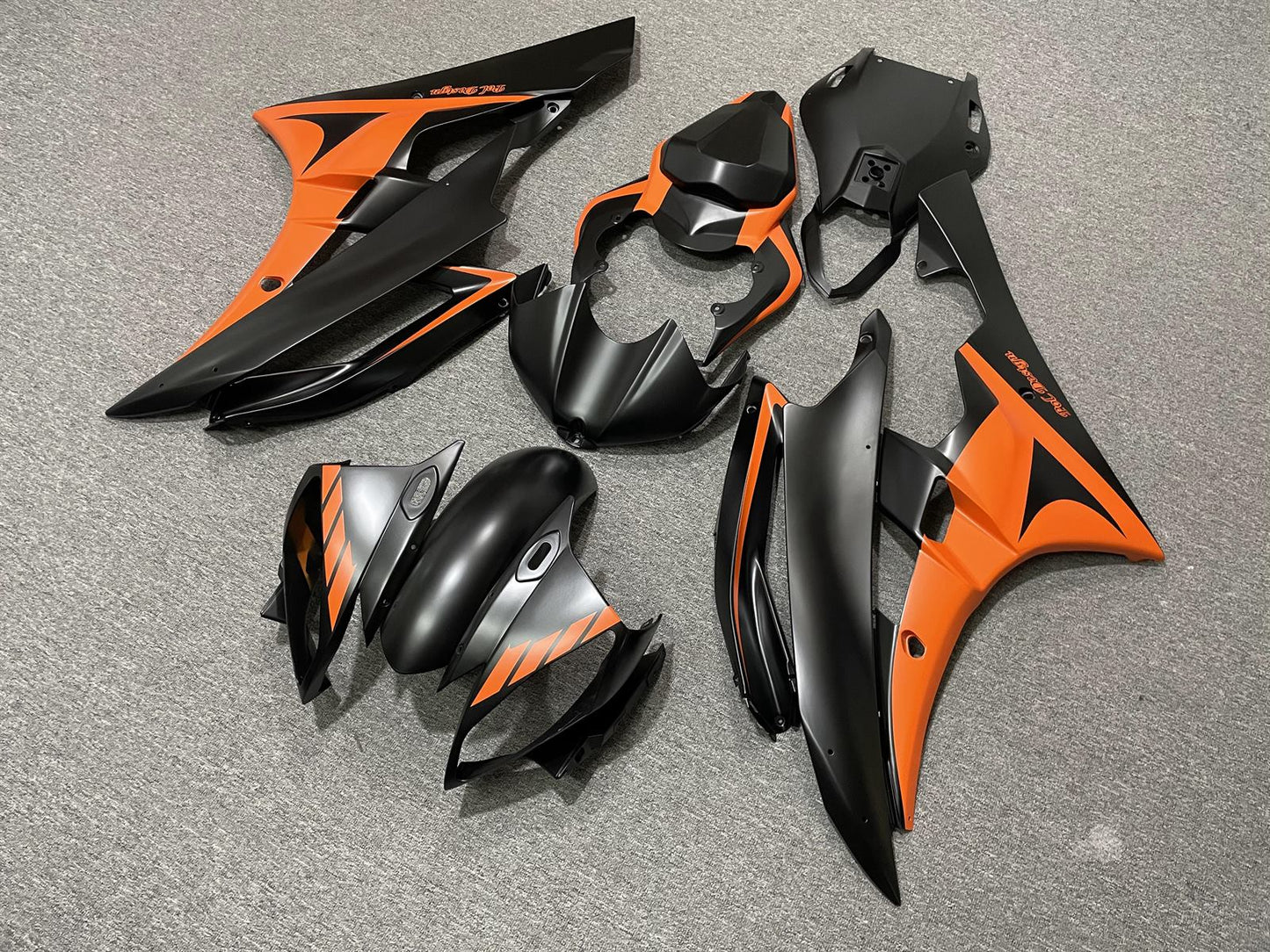YAMAHA YZF R6 06-07 Fairing Kit - Orange & Black