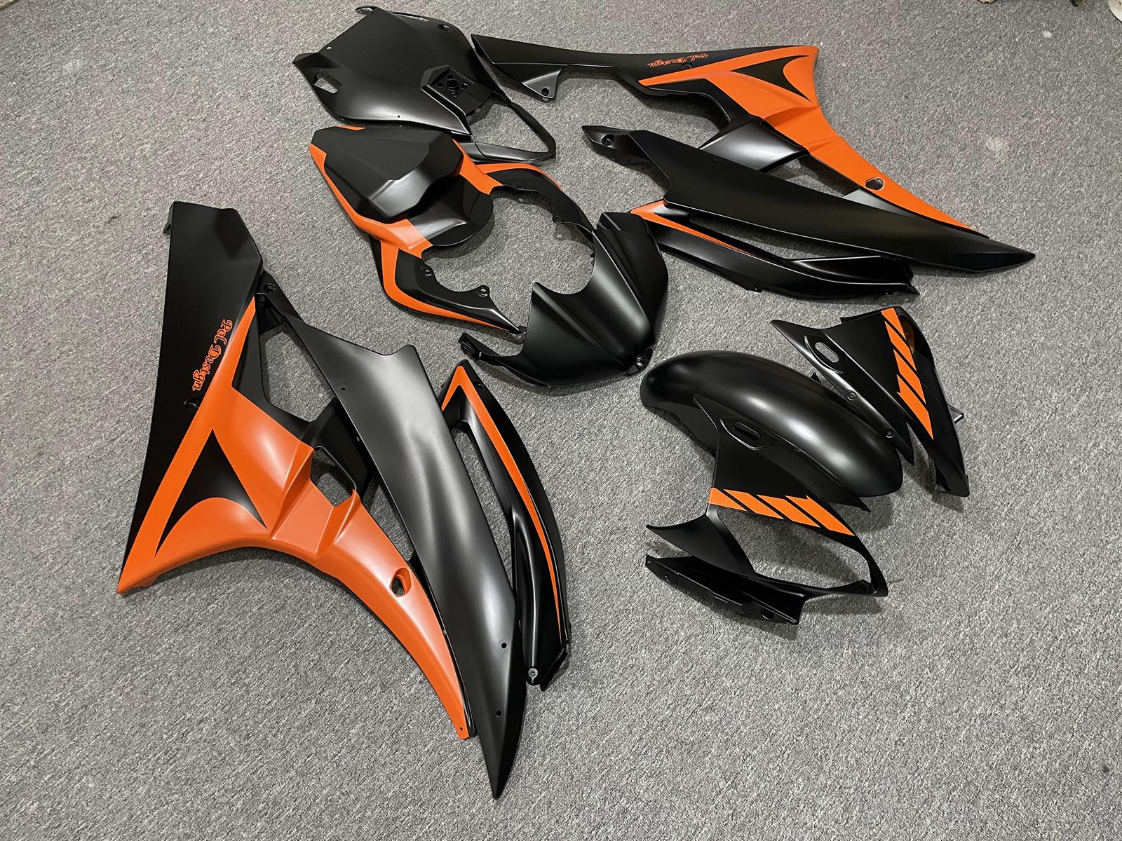 YAMAHA YZF R6 06-07 Fairing Kit - Orange & Black