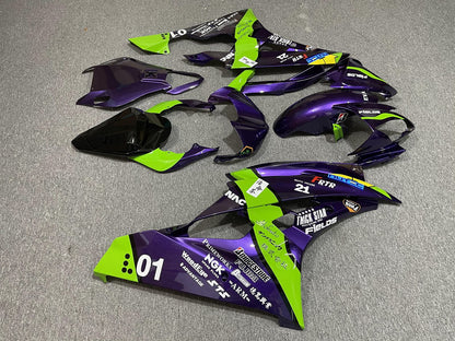 YAMAHA YZF R6 06-07 Fairing Kit - Purple & Green Race