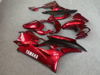 YAMAHA YZF R6 06-07 Fairing Kit - Candy Red & Matte Grey
