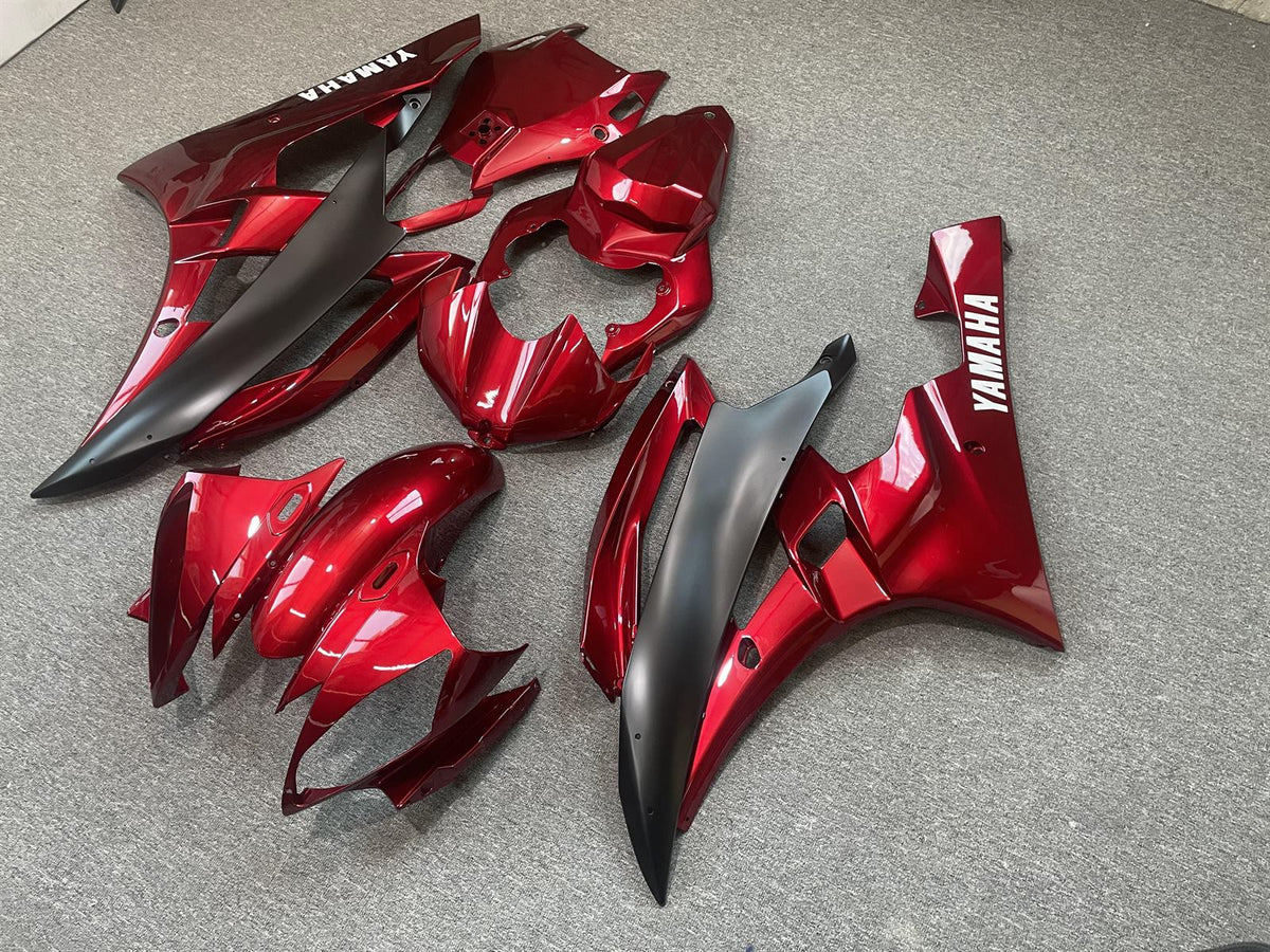 YAMAHA YZF R6 06-07 Fairing Kit - Candy Red & Matte Grey