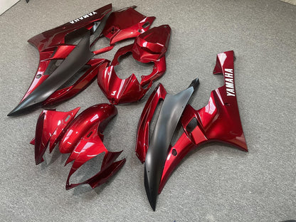 YAMAHA YZF R6 06-07 Fairing Kit - Candy Red & Matte Grey