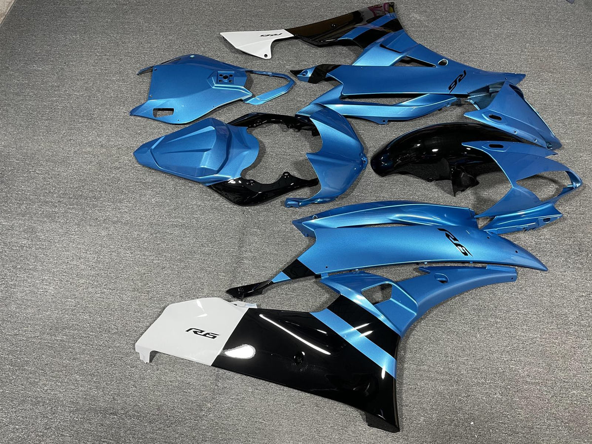 YAMAHA YZF R6 06-07 Fairing Kit - Sky Blue & Black Race