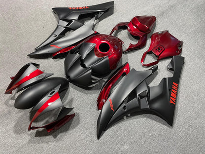YAMAHA YZF R6 06-07 Fairing Kit - Candy Red & Matte Grey Two-Tone