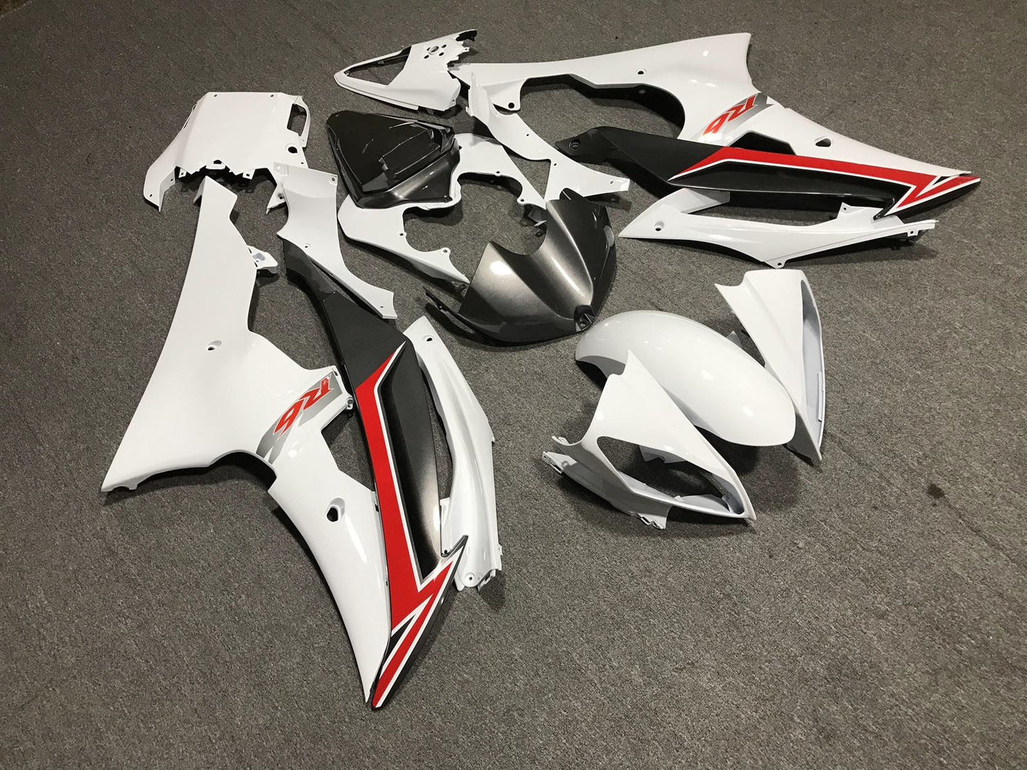 YAMAHA YZF R6 08-16 Fairing Kit - White Red & Black