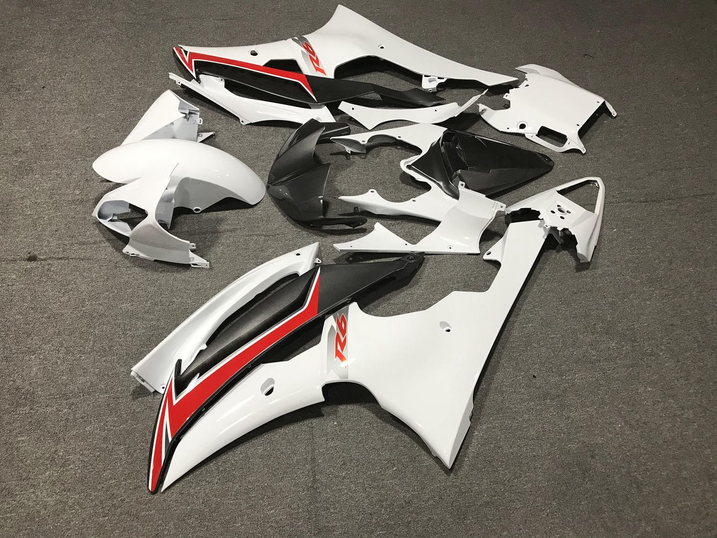 YAMAHA YZF R6 08-16 Fairing Kit - White Red & Black