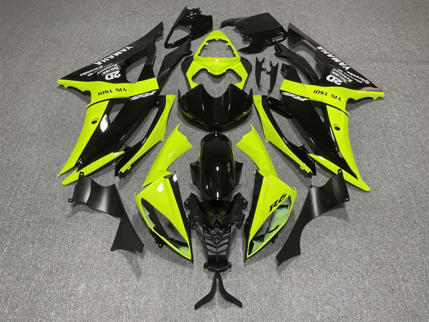 YAMAHA YZF R6 08-16 Fairing Kit - Fluoro Yellow & Black