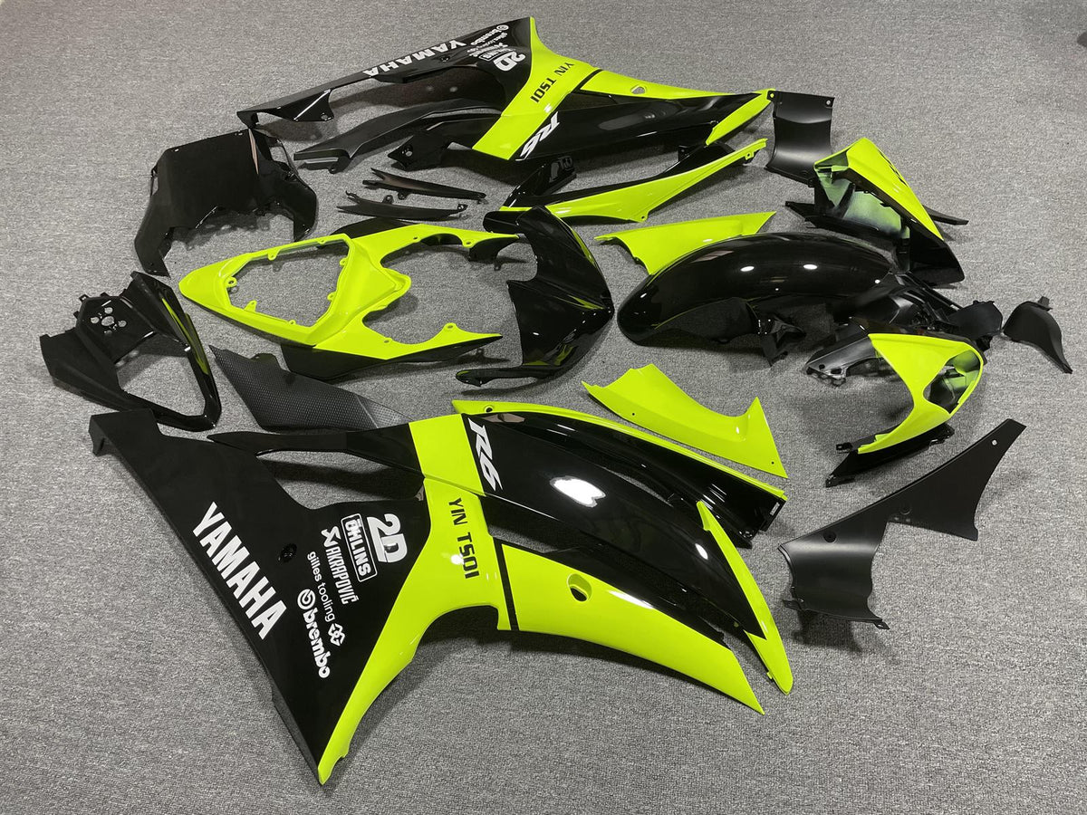 YAMAHA YZF R6 08-16 Fairing Kit - Fluoro Yellow & Black