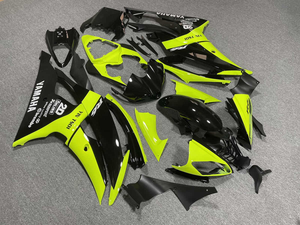 YAMAHA YZF R6 08-16 Fairing Kit - Fluoro Yellow & Black