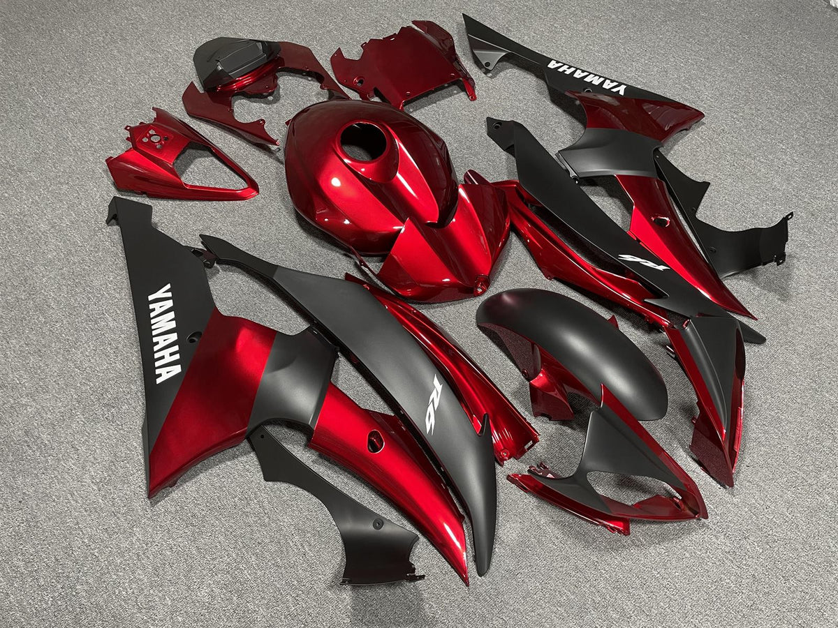 YAMAHA YZF R6 08-16 Fairing Kit - Candy Red & Matte Grey