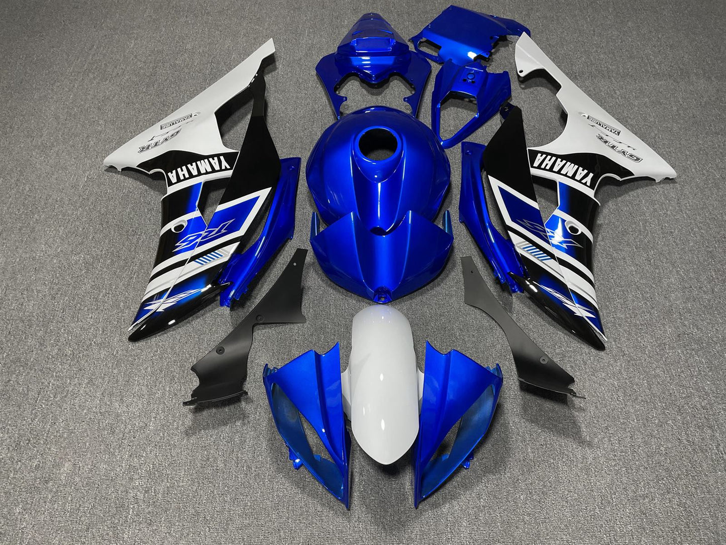 YAMAHA YZF R6 08-16 Fairing Kit - Blue White & Black Race