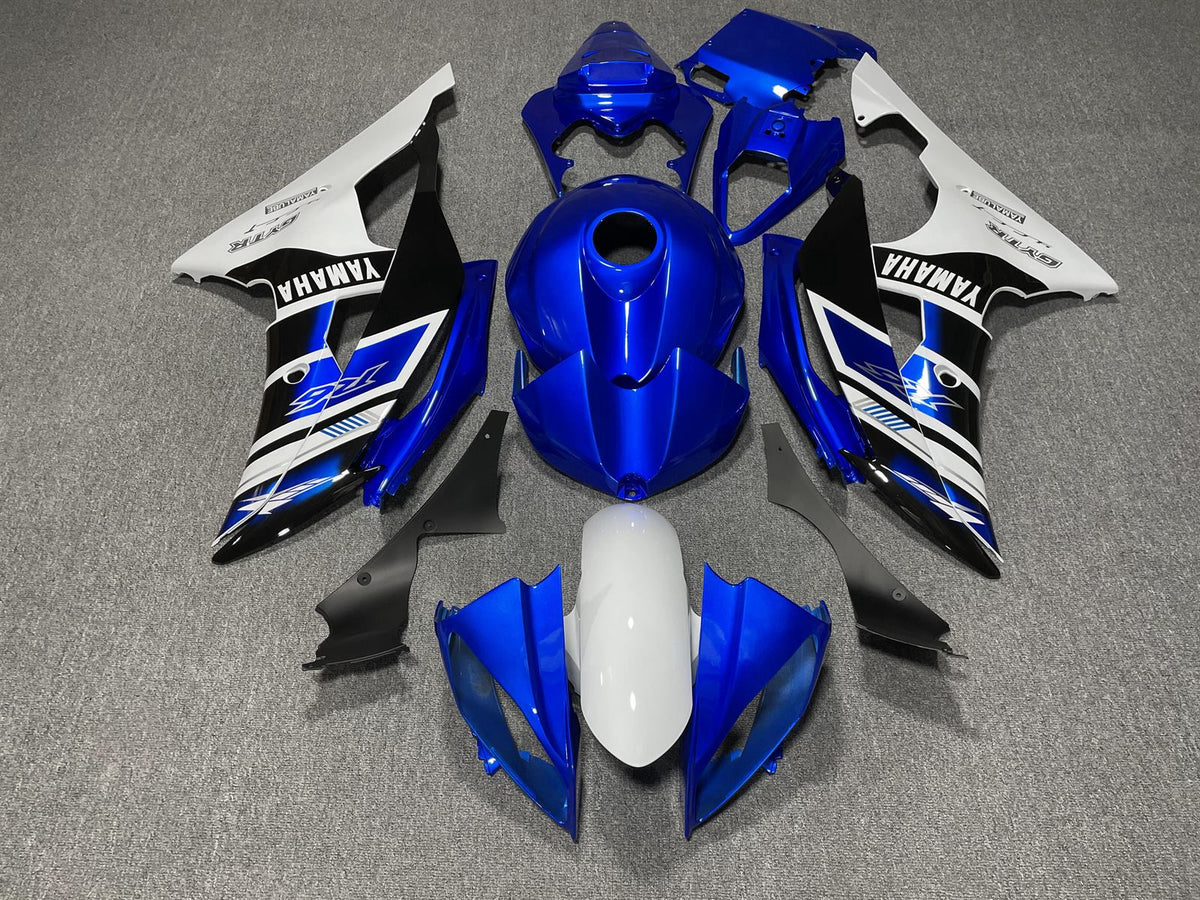 YAMAHA YZF R6 08-16 Fairing Kit - Blue White & Black Race