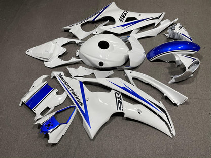 YAMAHA YZF R6 08-16 Fairing Kit - White & Blue Race