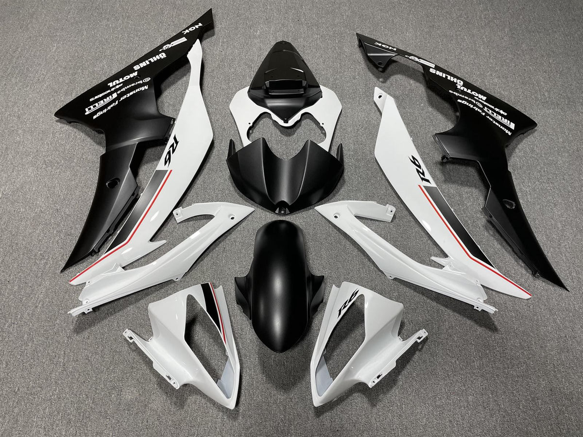 YAMAHA YZF R6 08-16 Fairing Kit - White Black & Grey