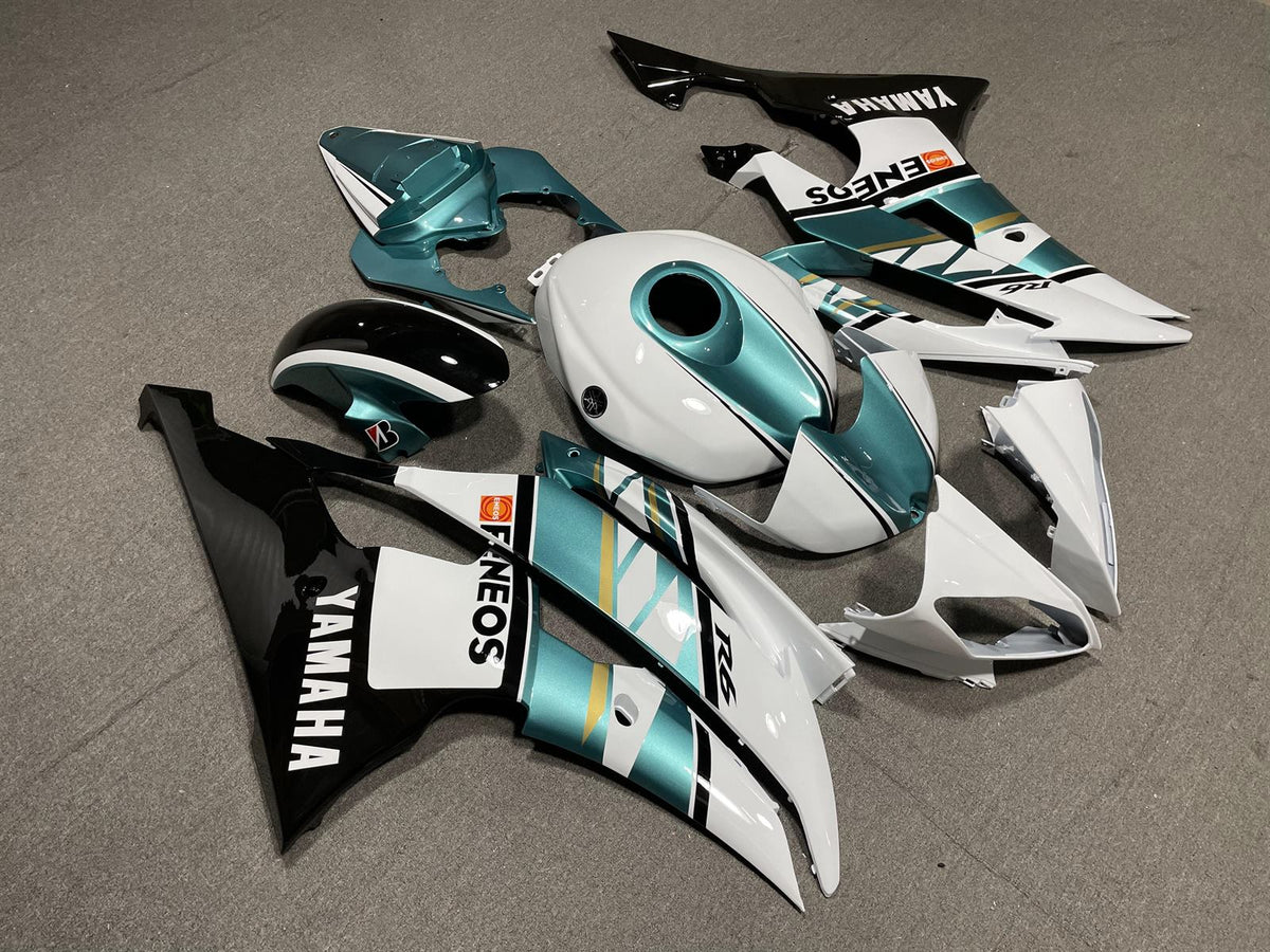 YAMAHA YZF R6 08-16 Fairing Kit - Teal White & Black Sponsor Livery