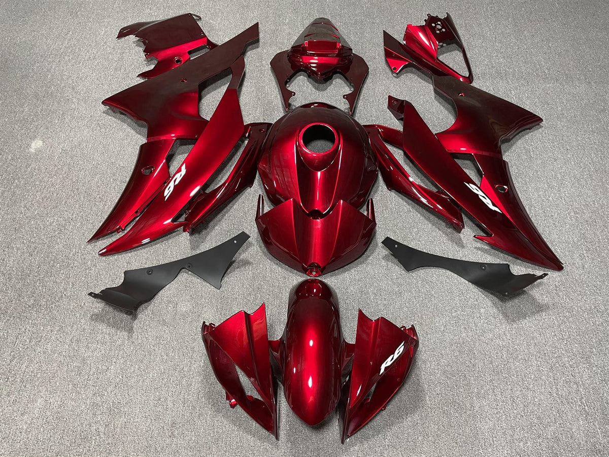 YAMAHA YZF R6 08-16 Fairing Kit - Candy Red & Black