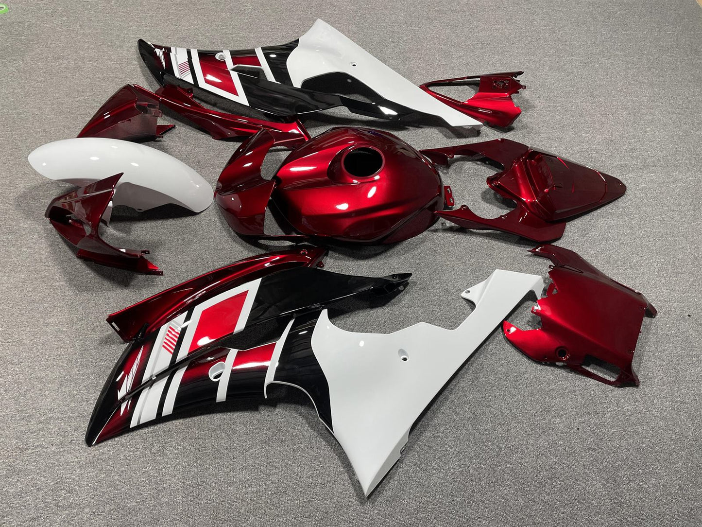 YAMAHA YZF R6 08-16 Fairing Kit - Candy Red White & Black