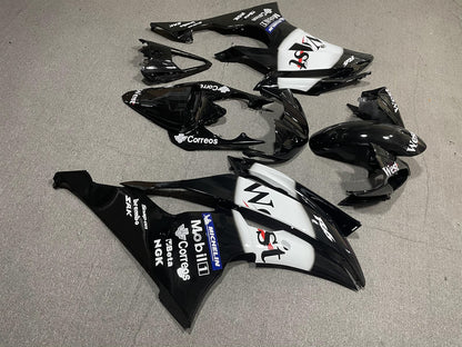 YAMAHA YZF R6 08-16 Fairing Kit - Black & White Sponsor Livery